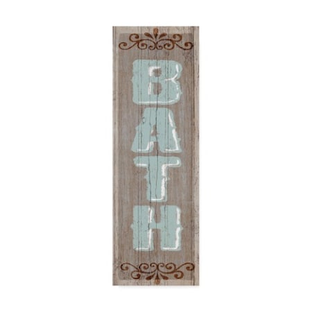 Art Licensing Studio 'Bath Sign 1' Canvas Art,10x32